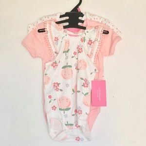 NWT Isaac Mizrahi Baby Onesie Set 3/6 Months